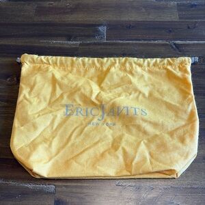 Eric Javits Yellow Drawstring Dust Bag Cover Sleeve Travel Protective Case